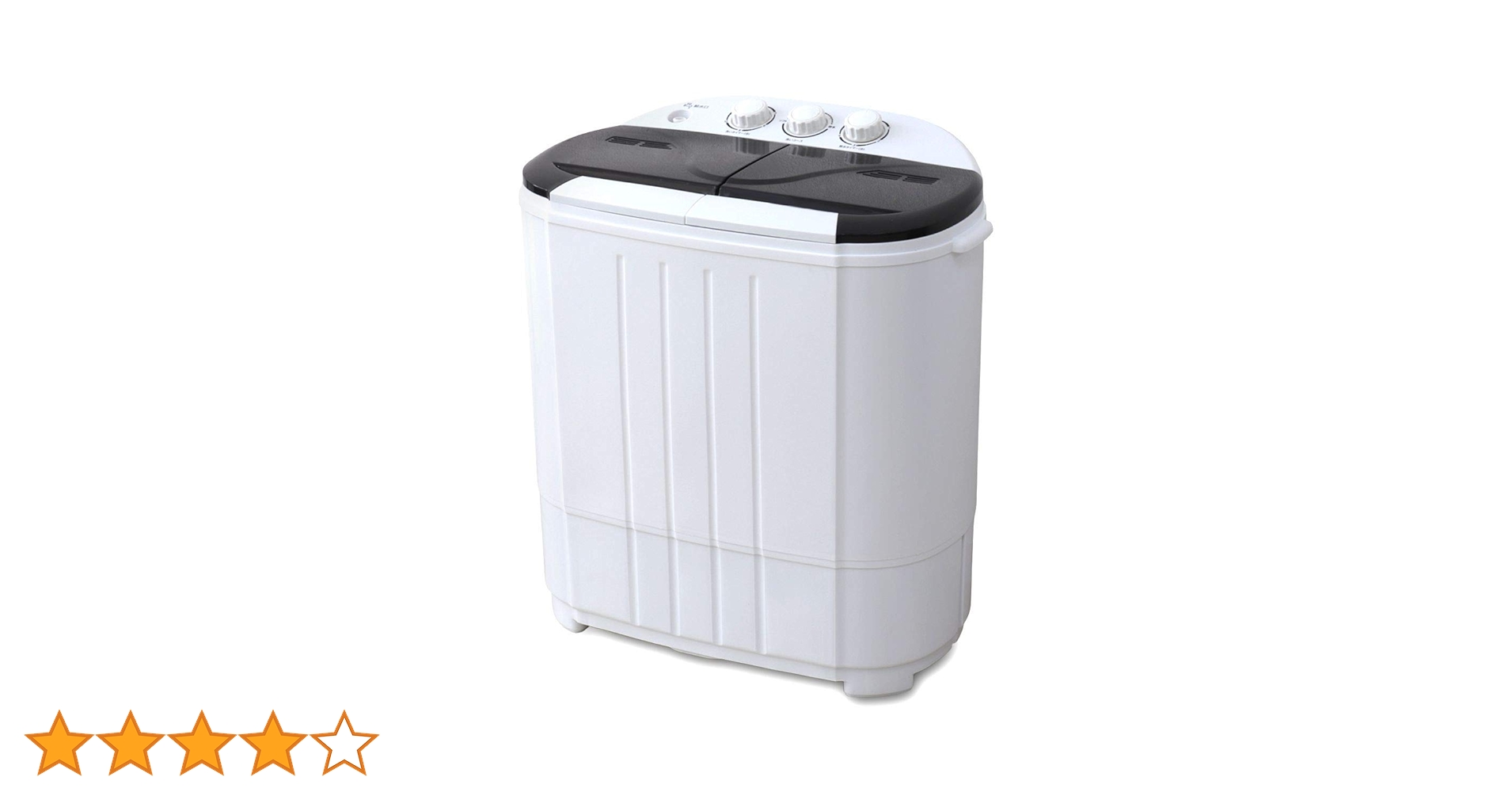 二槽式洗濯機 NAW002BK 箱付き WEIMALL ミニ洗濯機 洗濯機 一人暮らし 二層式 3.6kg 小型洗濯機